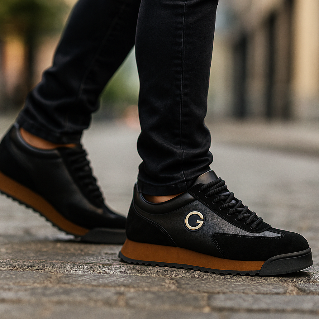 Armando | Buty męskie – Eleganckie skórzane obuwie na oficjalne okazje w kolorze czarnym