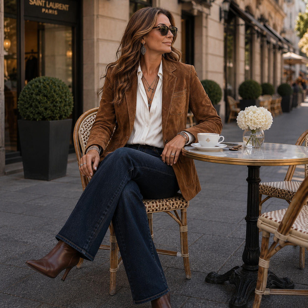 Maya – Zamszowa Marynarka Damska w Stylu Casual