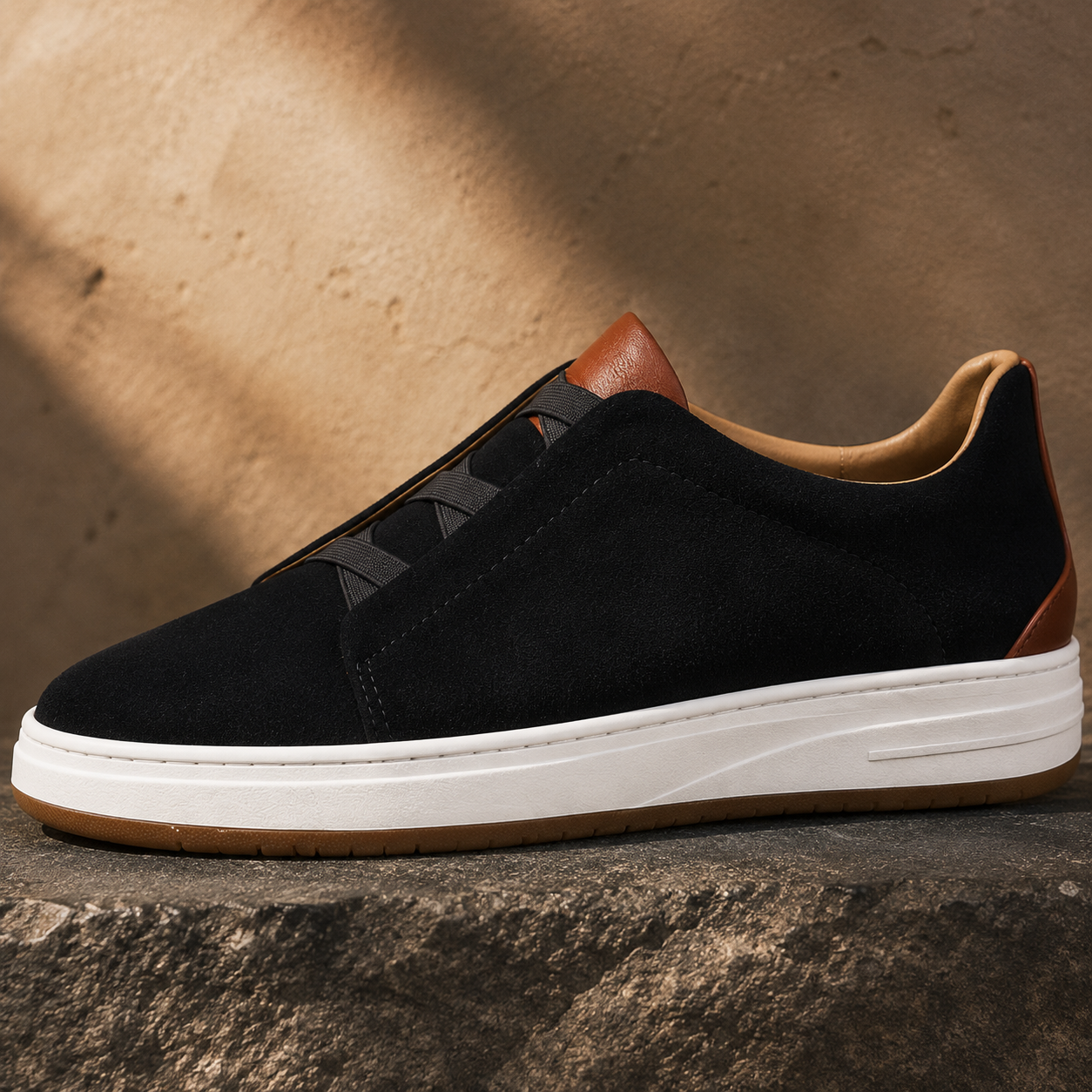 László | Buty męskie – Eleganckie skórzane slip-on do codziennego użytku