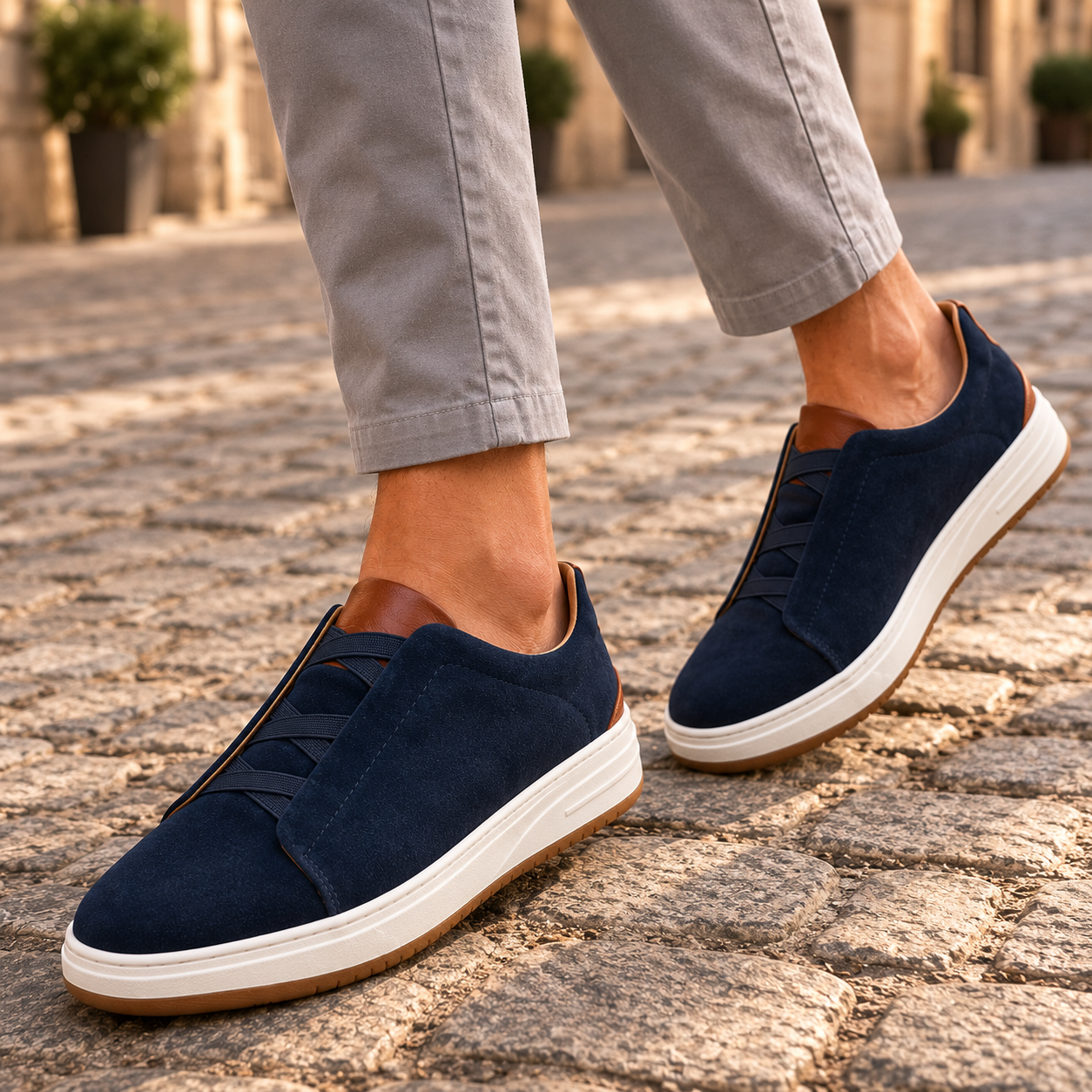 László | Buty męskie – Eleganckie skórzane slip-on do codziennego użytku