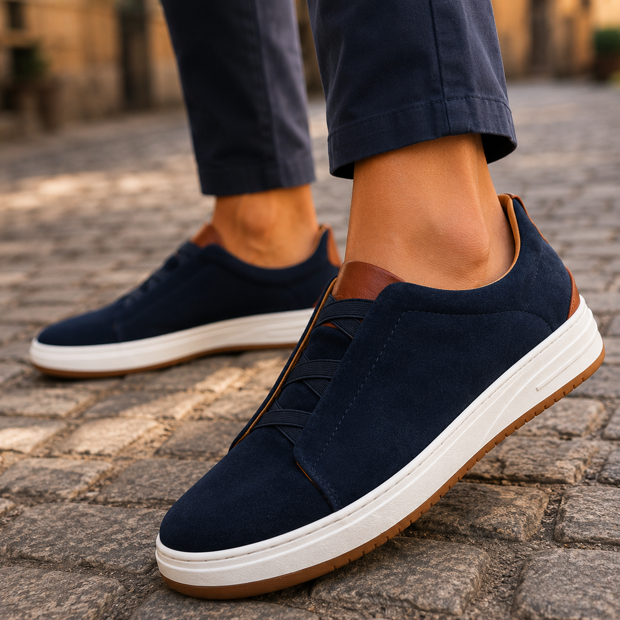 László | Buty męskie – Eleganckie skórzane slip-on do codziennego użytku