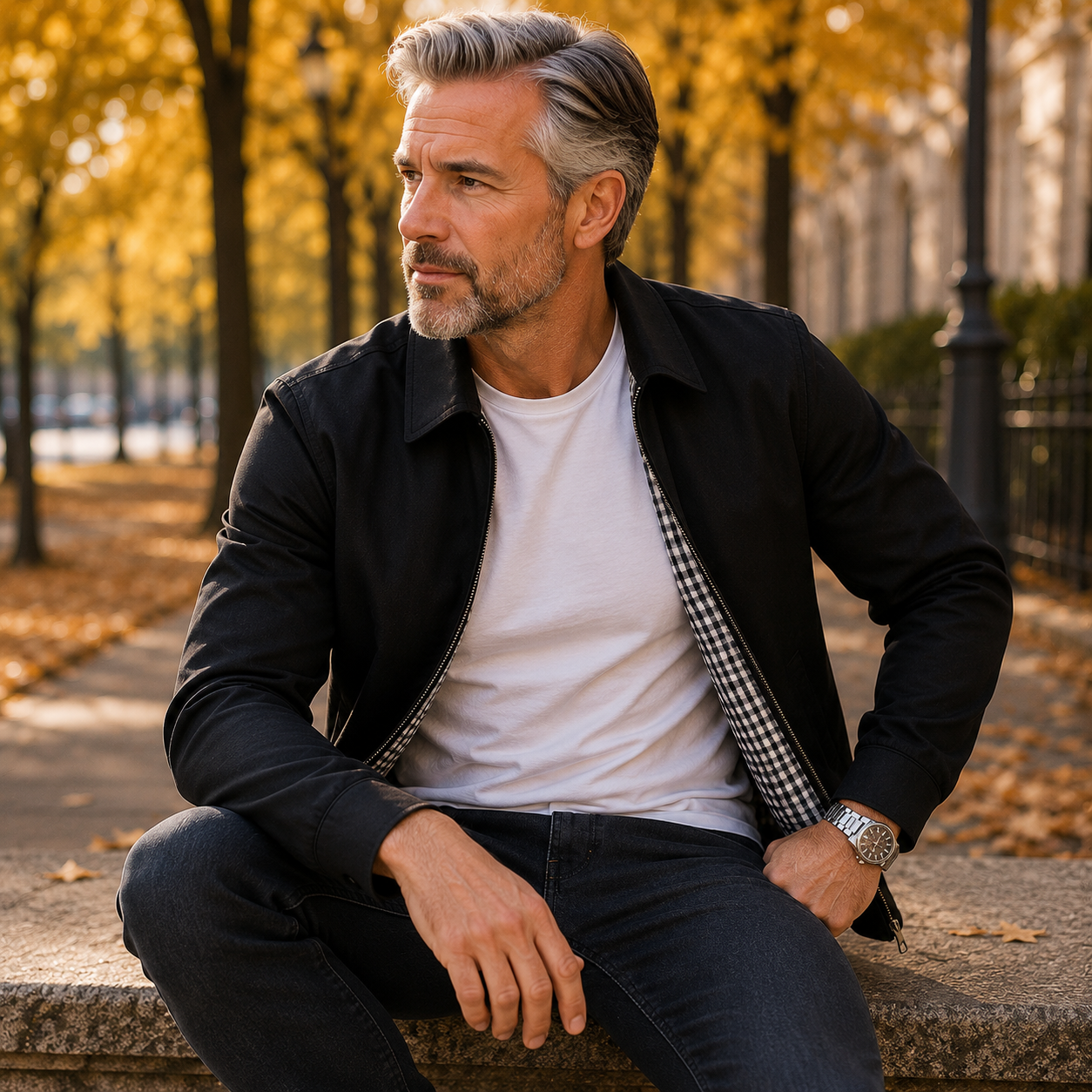Kurtka męska – Lekka kurtka na chłodniejsze dni, idealna na wiosnę/jesień