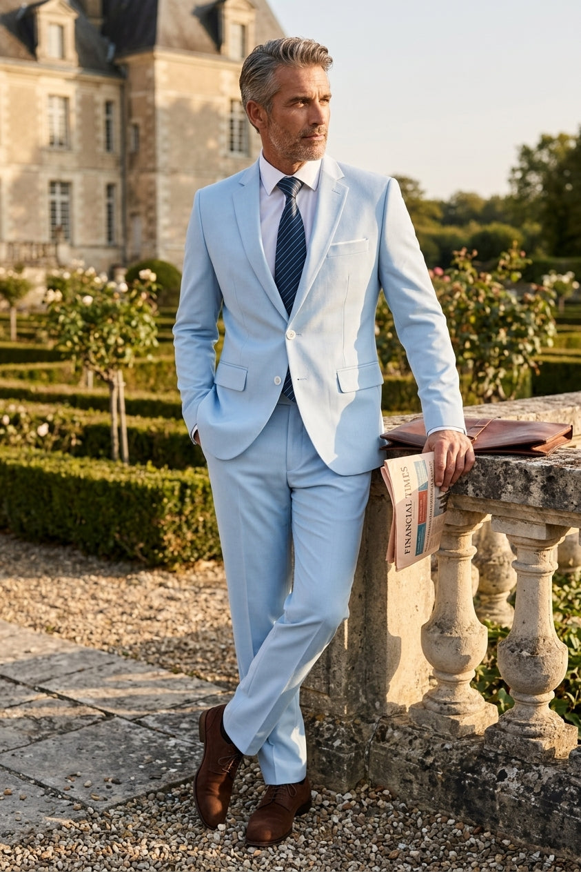 Langforda | Garnitur Męski – Elegancki Dwuczęściowy Garnitur na Wesele