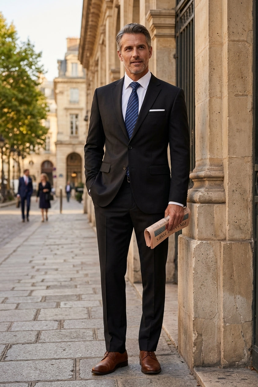 Langforda | Garnitur Męski – Elegancki Dwuczęściowy Garnitur na Wesele