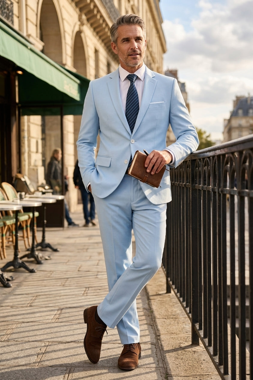 Langforda | Garnitur Męski – Elegancki Dwuczęściowy Garnitur na Wesele