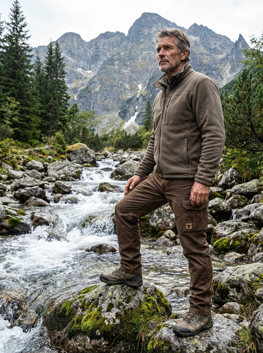 David - Ocieplane Spodnie Użytkowe – Wytrzymałe Spodnie Cargo z Kieszeniami