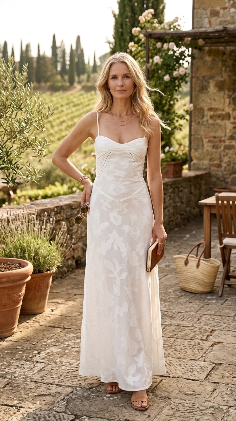 Karolina | Sukienka maxi na wesele – Elegancka sukienka wieczorowa z dekoltem bez ramiączek
