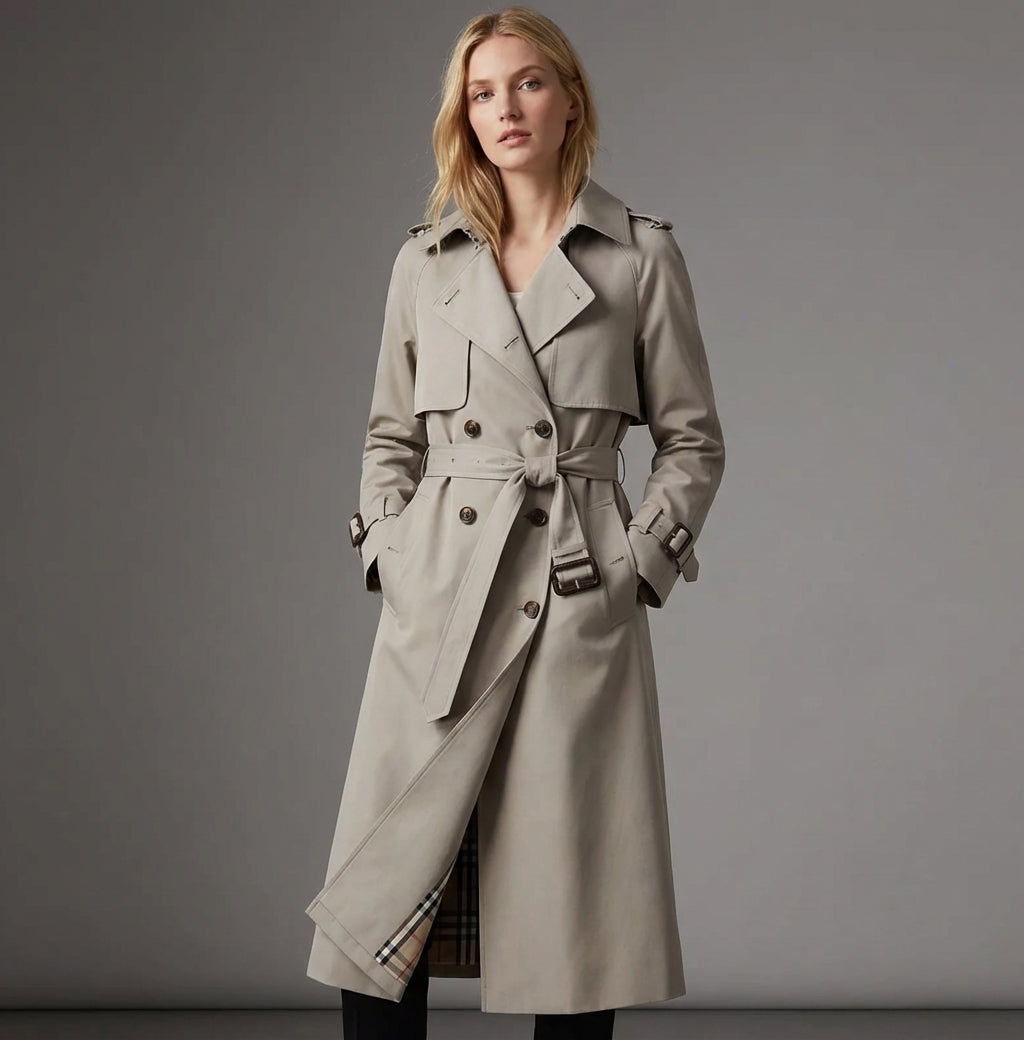 Amira | Płaszcz Trench Damski Zimowy z Pasek w Talii | Klasyczny Styl dla Elegancji 6