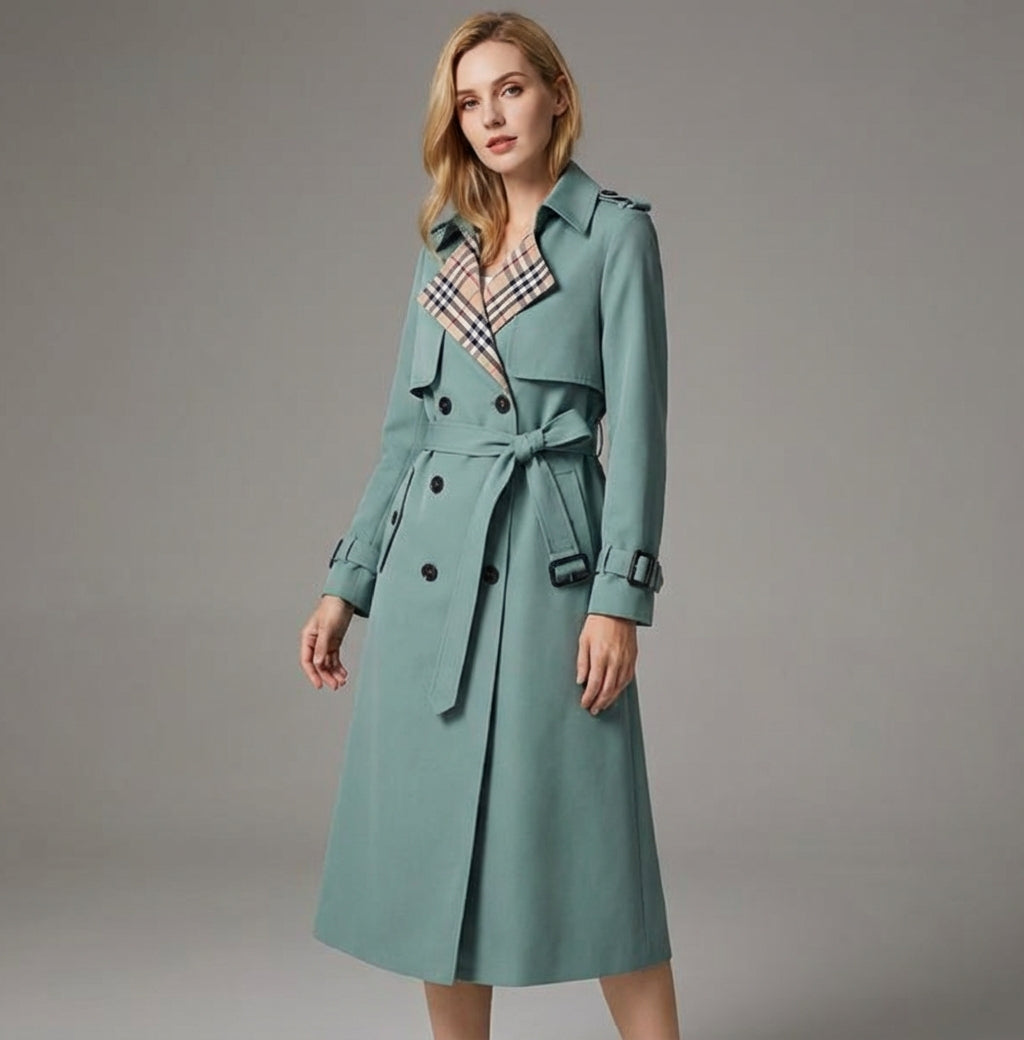 Amira | Płaszcz Trench Damski Zimowy z Pasek w Talii | Klasyczny Styl dla Elegancji 3