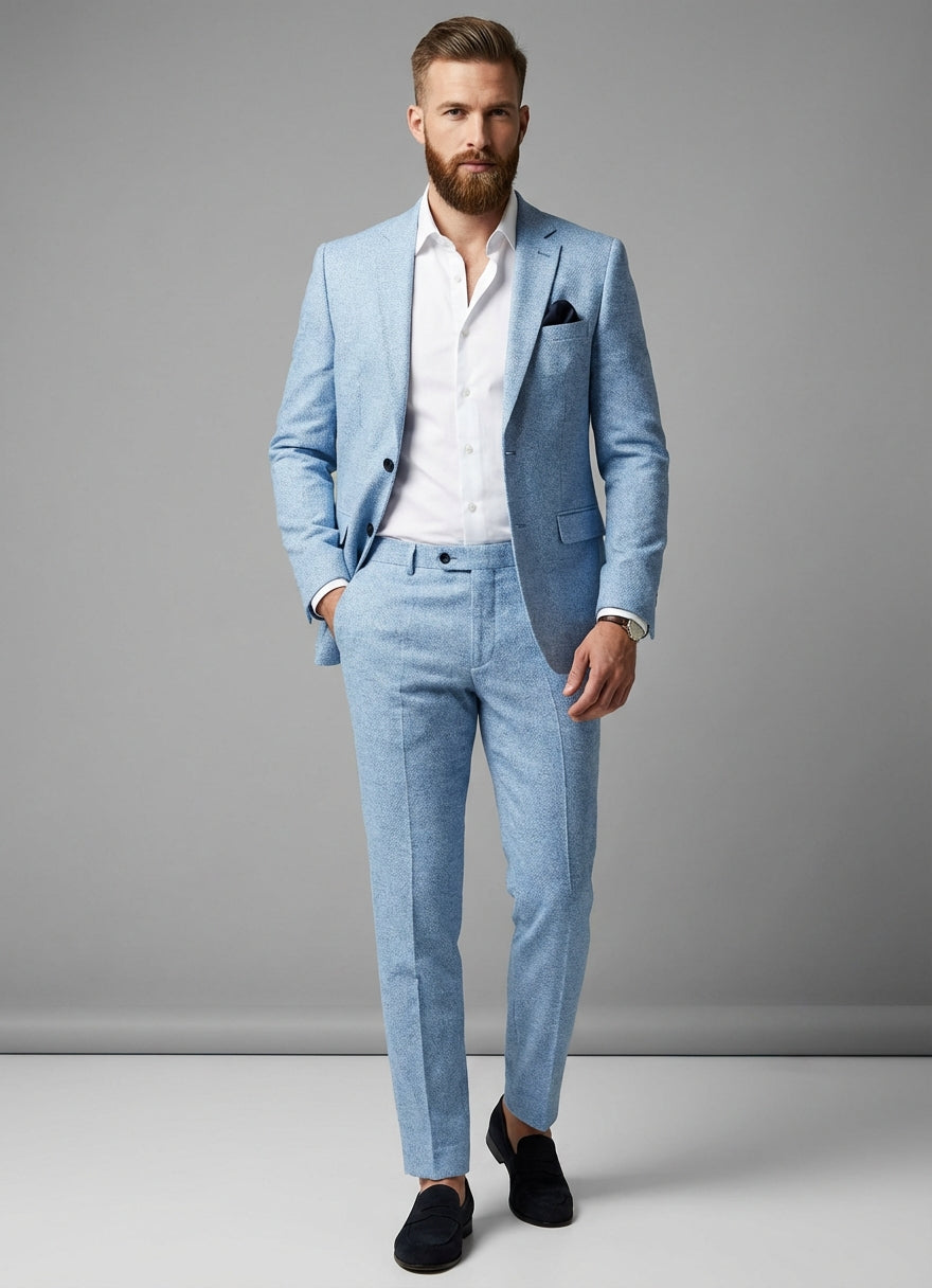 Paweł | Letni Garnitur Męski 2-Częściowy z Marynarką i Spodniami | Elegancki Styl na Wesele 1