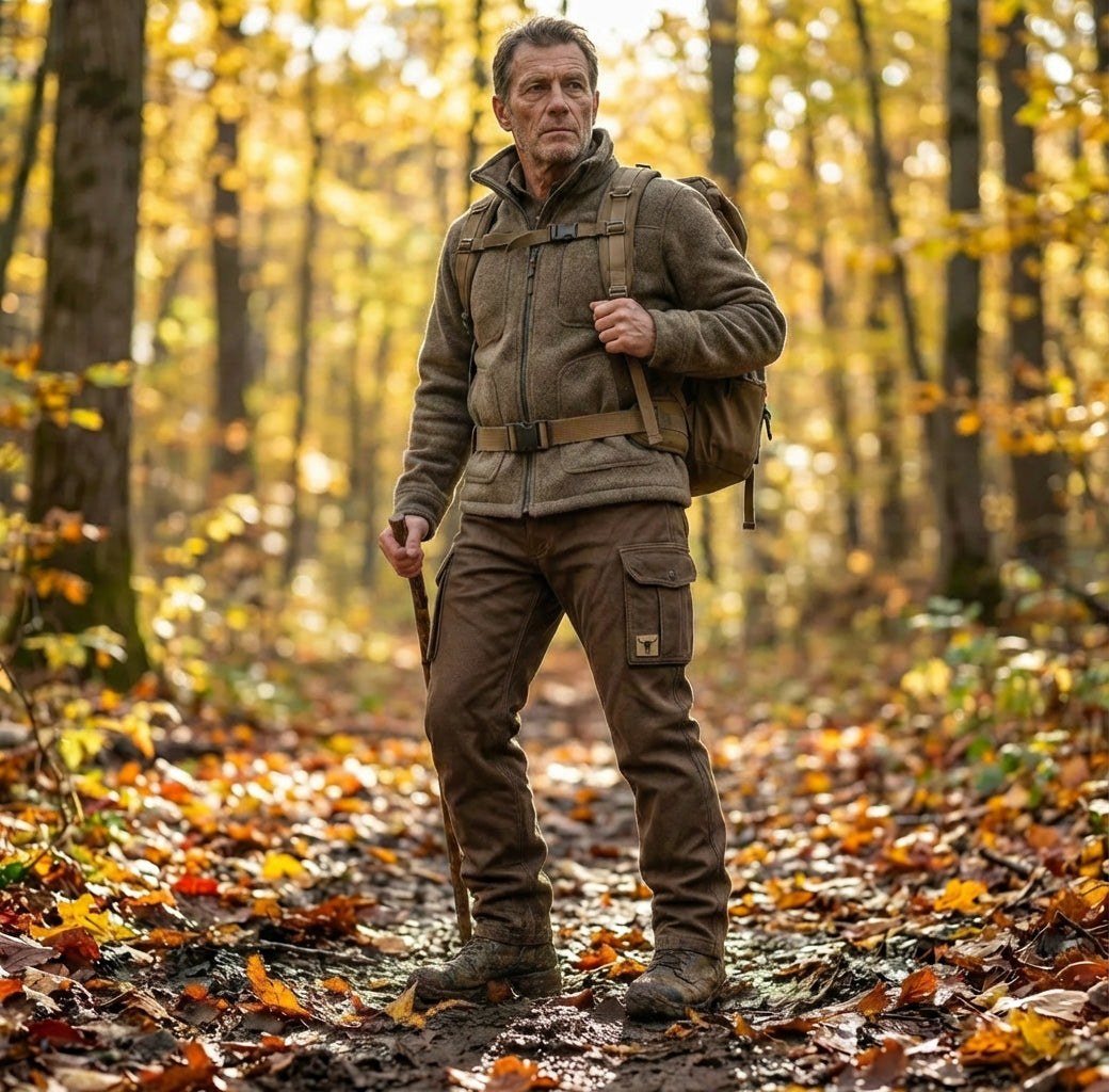 David - Ocieplane Spodnie Użytkowe – Wytrzymałe Spodnie Cargo z Kieszeniami