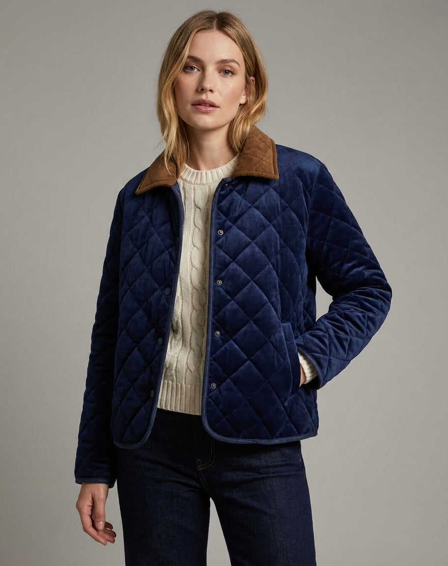 Carolin - Stylowa zimowa kurtka pikowana dla kobiet