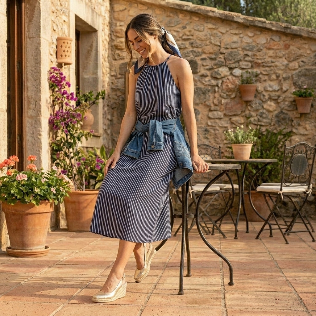Danuta | Espadryle Damskie na Koturnie – Eleganckie Espadryle z Zakrytymi Palcami