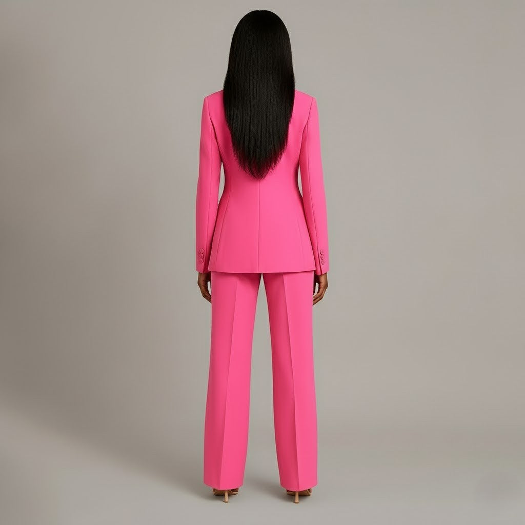 Elegancki Garnitur Damski Komplet z Szerokimi Nogawkami | Idealny na Zimowe Okazje 9