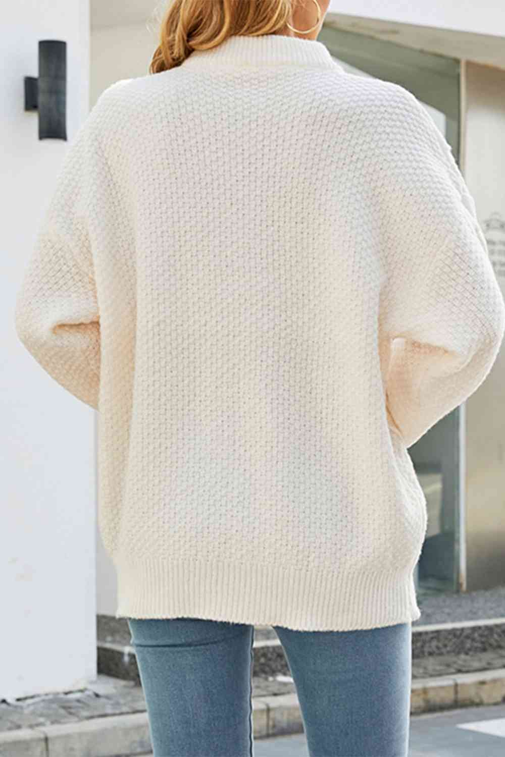 Damski Sweter Dzianinowy w Warkocze