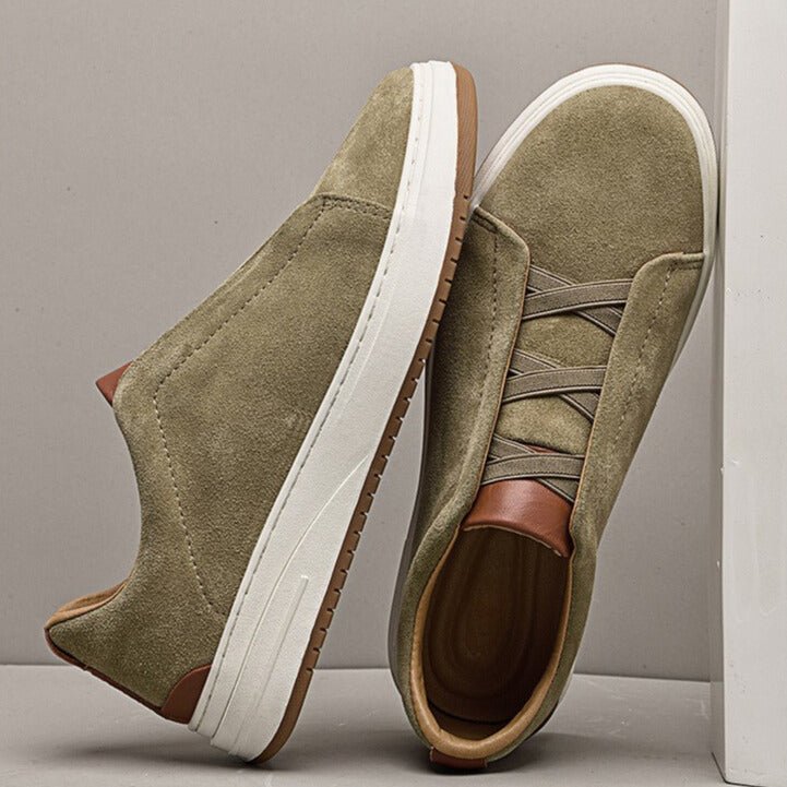 László | Buty męskie – Eleganckie skórzane slip-on do codziennego użytku