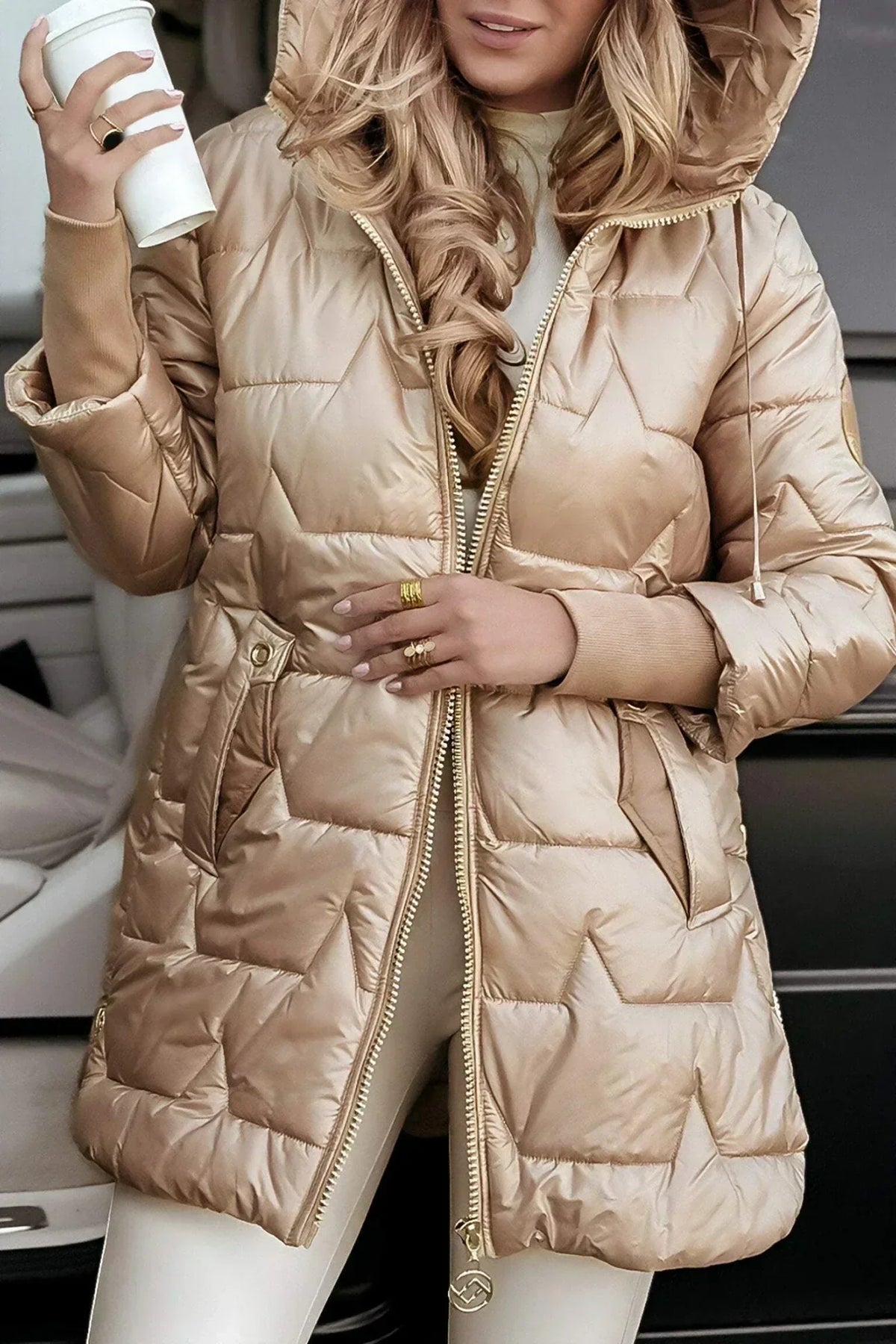 Leona | Kurtka Zimowa Damska – Elegancka Kurtka Puchowa na Każdą Porę Roku 4