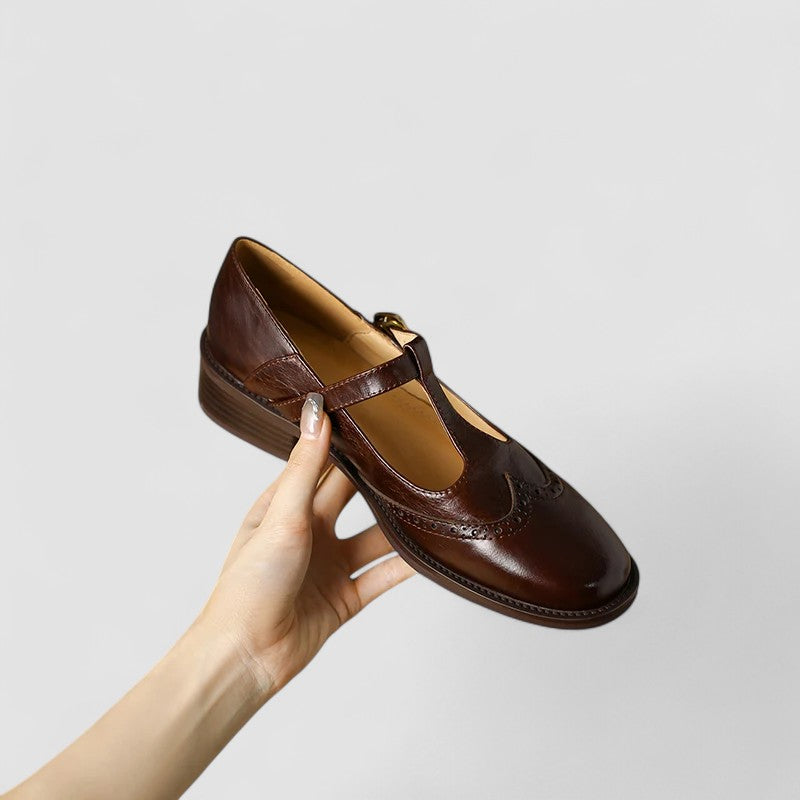 Lucía | Buty ortopedyczne damskie Mary Jane – Eleganckie baletki z regulowanym paskiem w kolorze kremowym