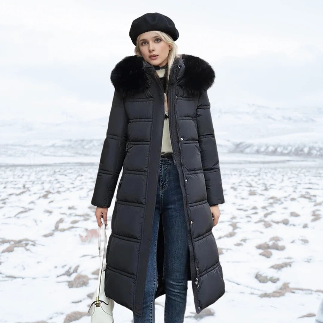 Lucia | Parka Zimowa Damska – Elegancka Kurtka Z Kapturem Z Futrzanym Wykończeniem 0
