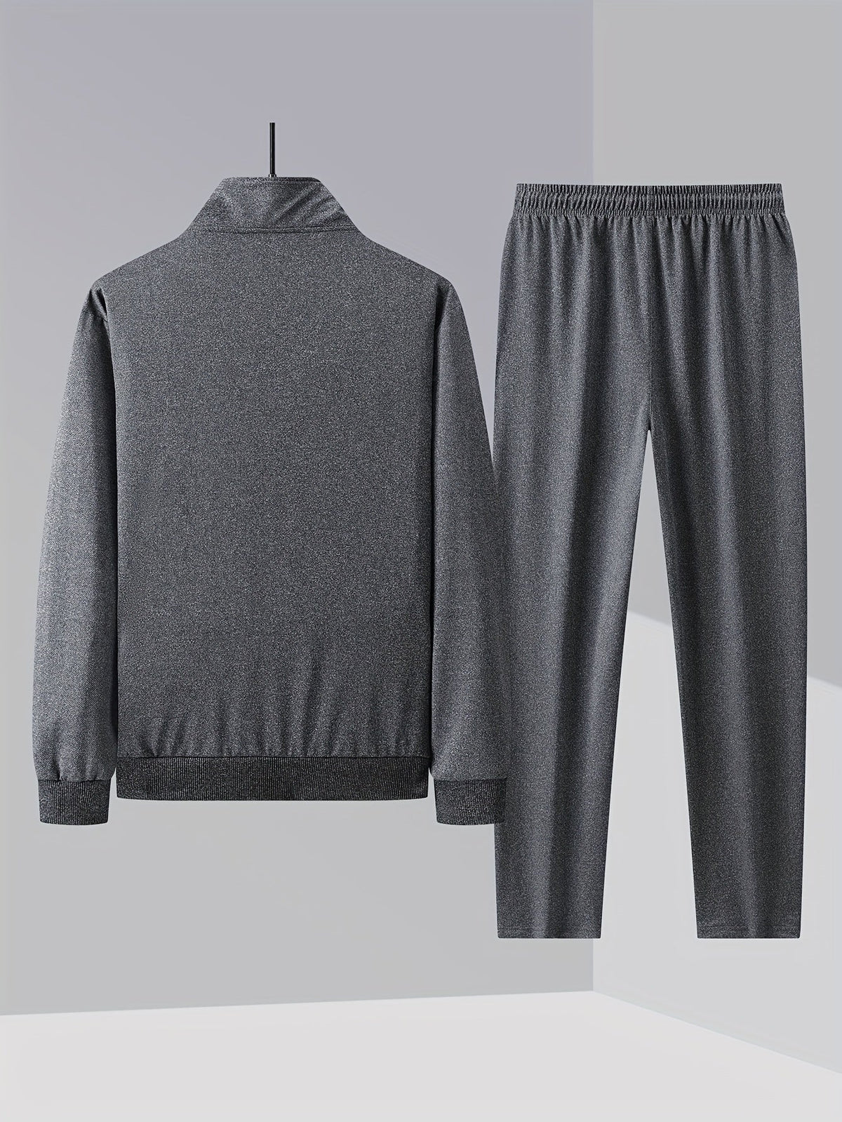 Montarello | Dres Męski Komplet – Stylowy Dwuczęściowy Zamek z Wysokim Kołnierzem na Wiosnę i Jesień 5