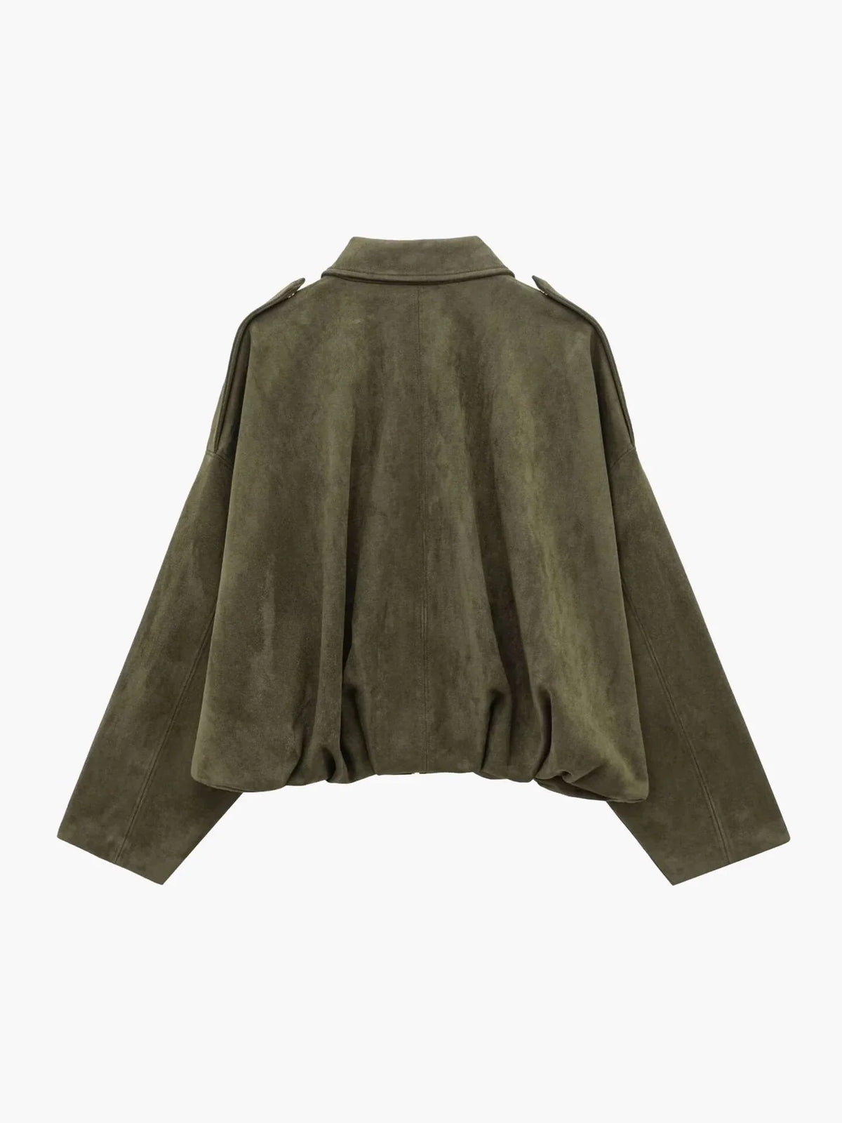 Montarello | Kurtka Damska Bomber – Elegancka Kurtka z Syntetycznego Zamszu z Kołnierzem 2