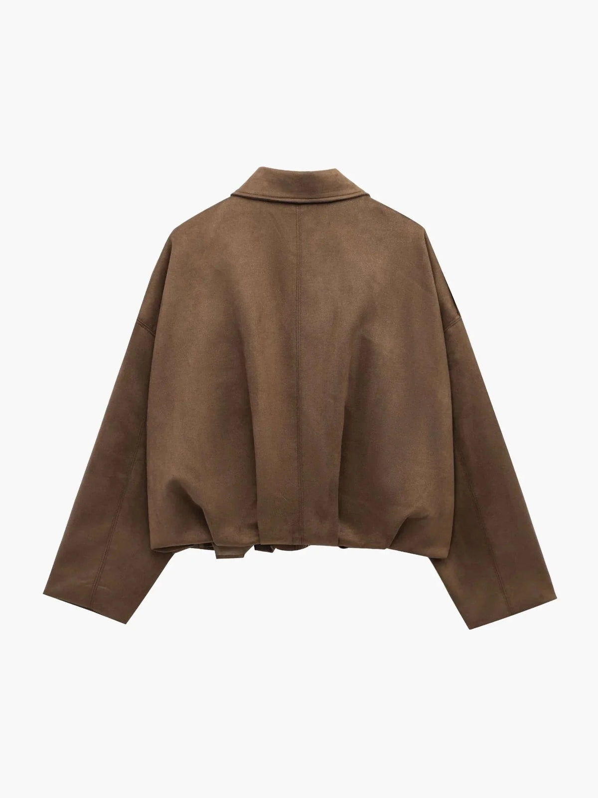 Montarello | Kurtka Damska Bomber – Elegancka Kurtka z Syntetycznego Zamszu z Kołnierzem 5
