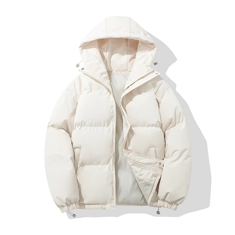 Montarello | Kurtka puchowa unisex – Wygodna kurtka z kapturem w kolorze czarnym 11