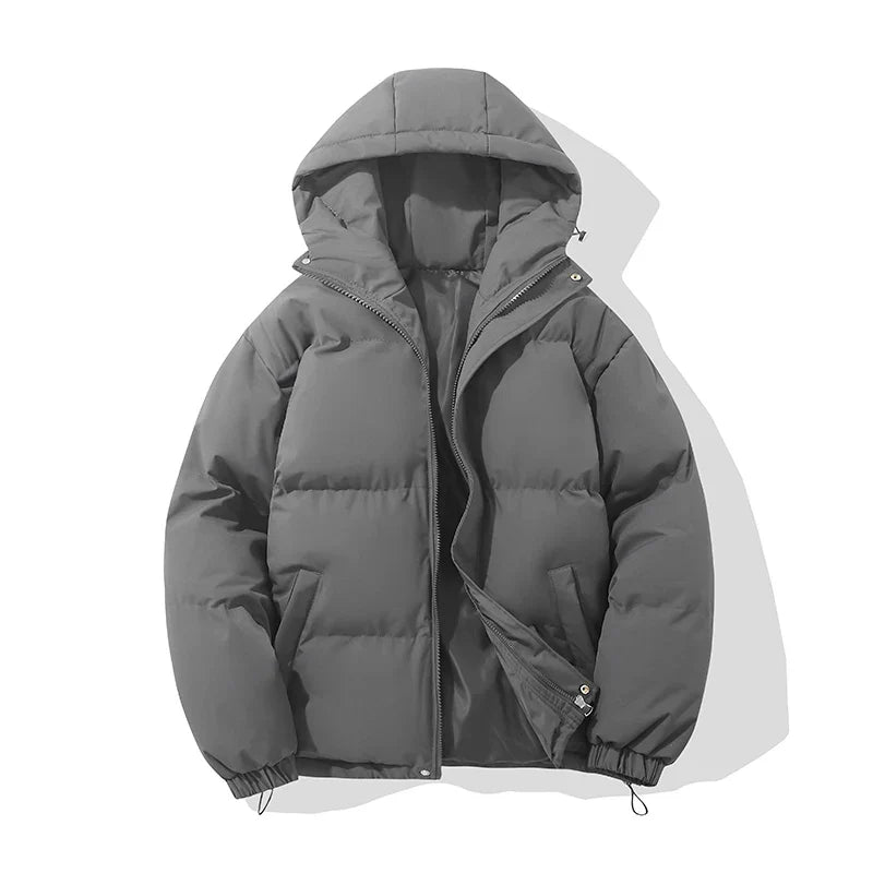 Montarello | Kurtka puchowa unisex – Wygodna kurtka z kapturem w kolorze czarnym 13