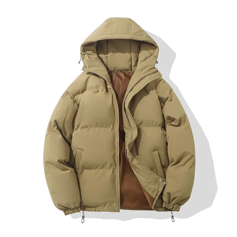 Montarello | Kurtka puchowa unisex – Wygodna kurtka z kapturem w kolorze czarnym 9