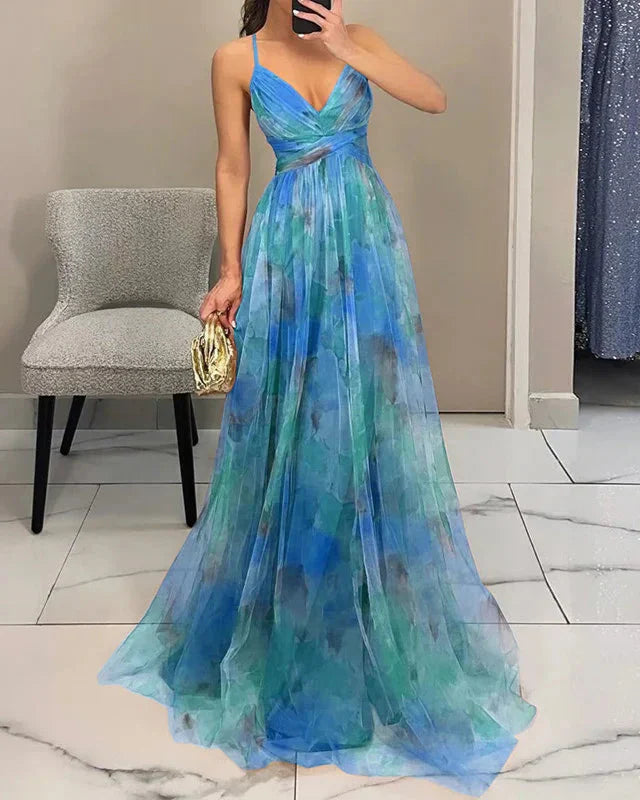 Kwiatowa Sukienka Maxi z Długim Rękawem - Lekki Styl na Lato 14