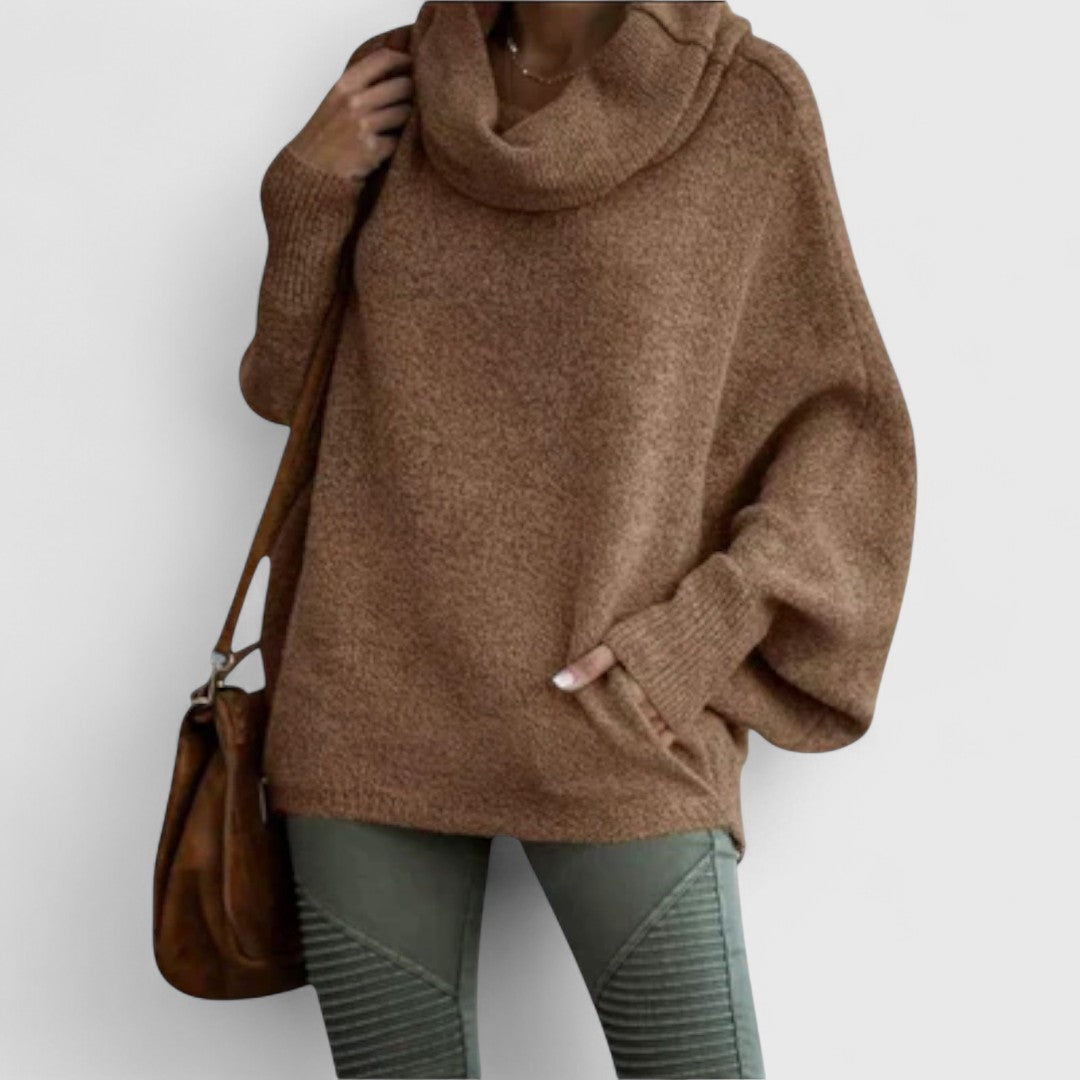 Ulrike - Elegancki Sweter Damski w Żółwiowym Wzorze