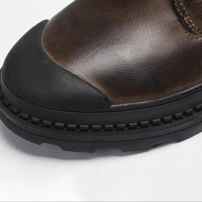 Kacper | Męskie botki ze skóry naturalnej z wyściółką z futra | Stylowy komfort na każdą porę roku 10