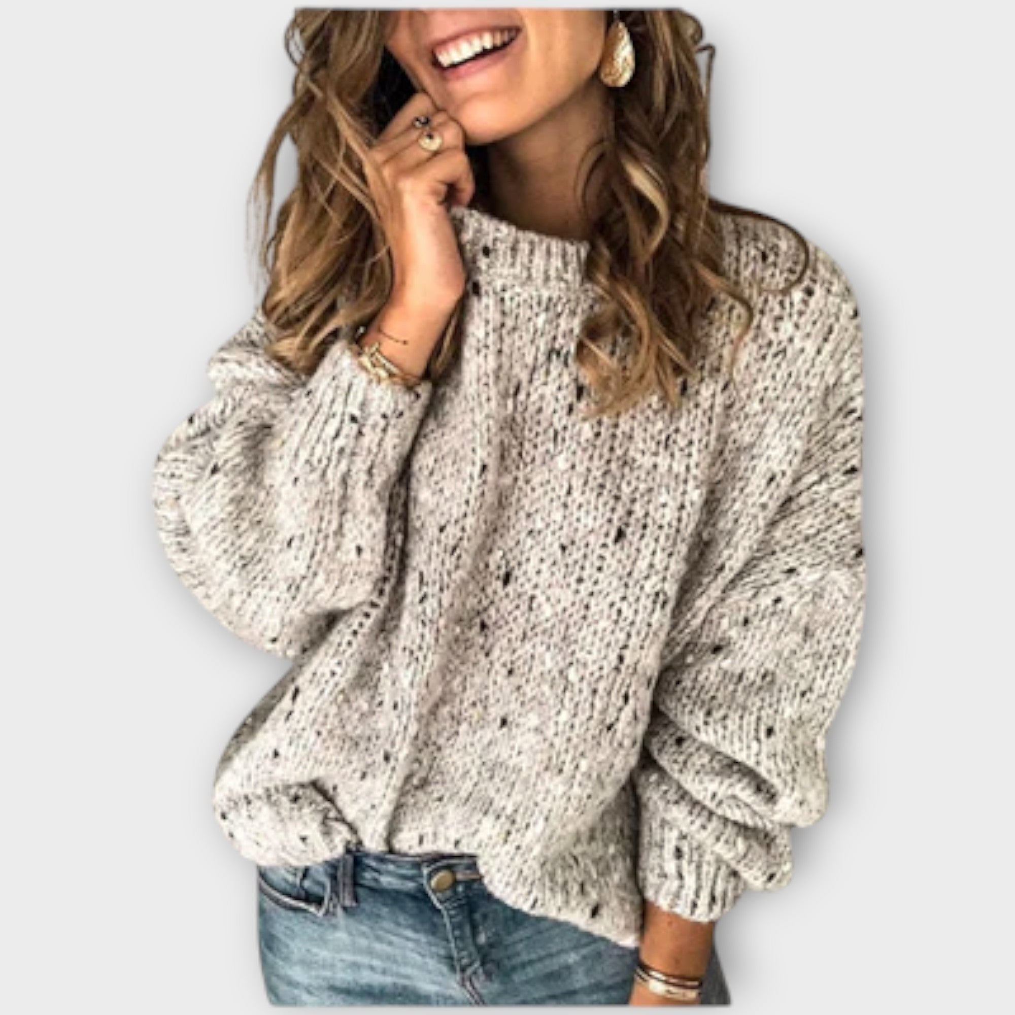 Eileen - Przytulny Sweter w Stylu Retro