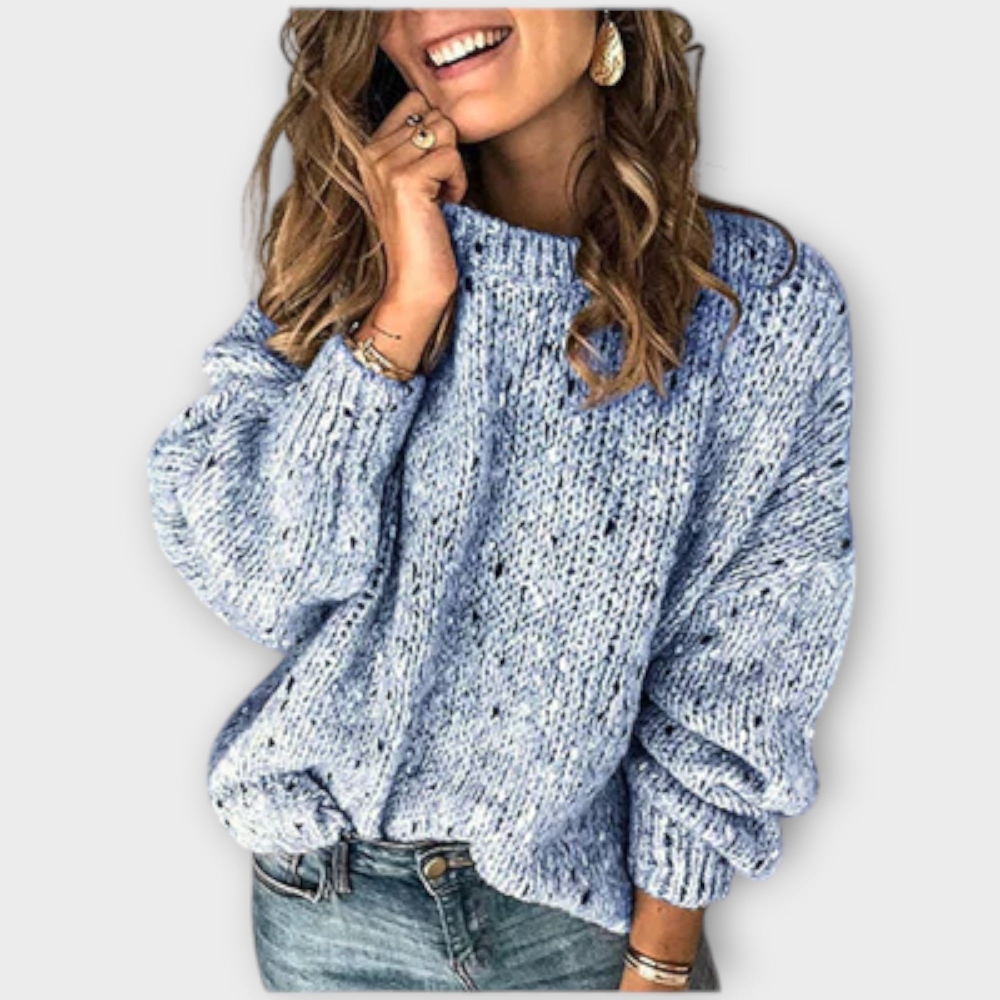 Eileen - Przytulny Sweter w Stylu Retro