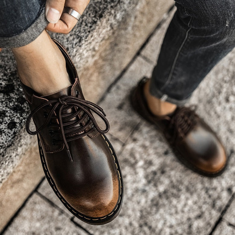 Stylowe Męskie Buty Casualowe z Wysokiej Jakości Skóry | Komfort i Wszechstronność na Każdą Okazję 10