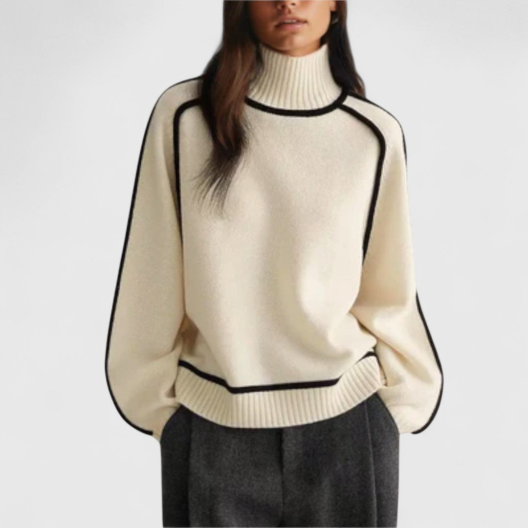 Emilie - Miękki i Elegancki Sweter z Golfem