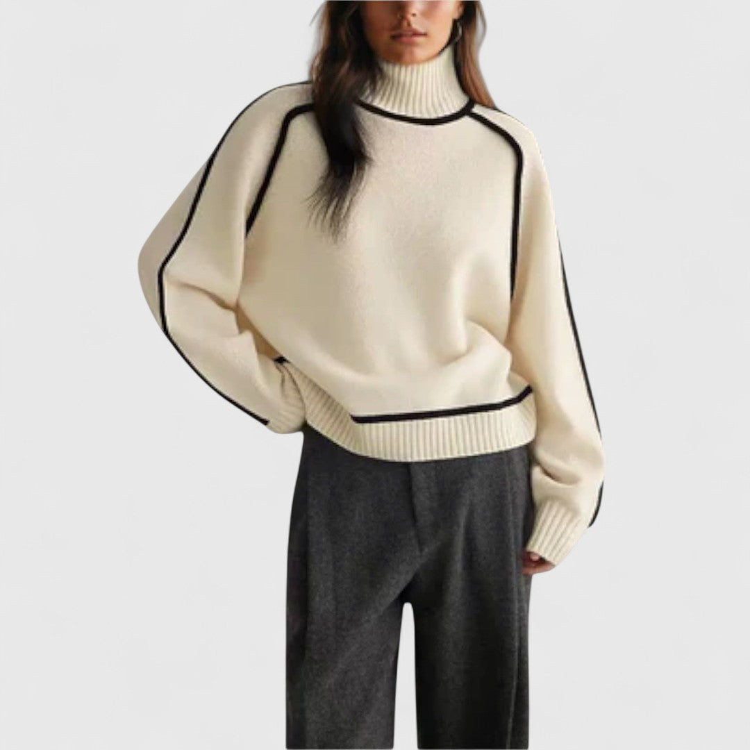 Emilie - Miękki i Elegancki Sweter z Golfem