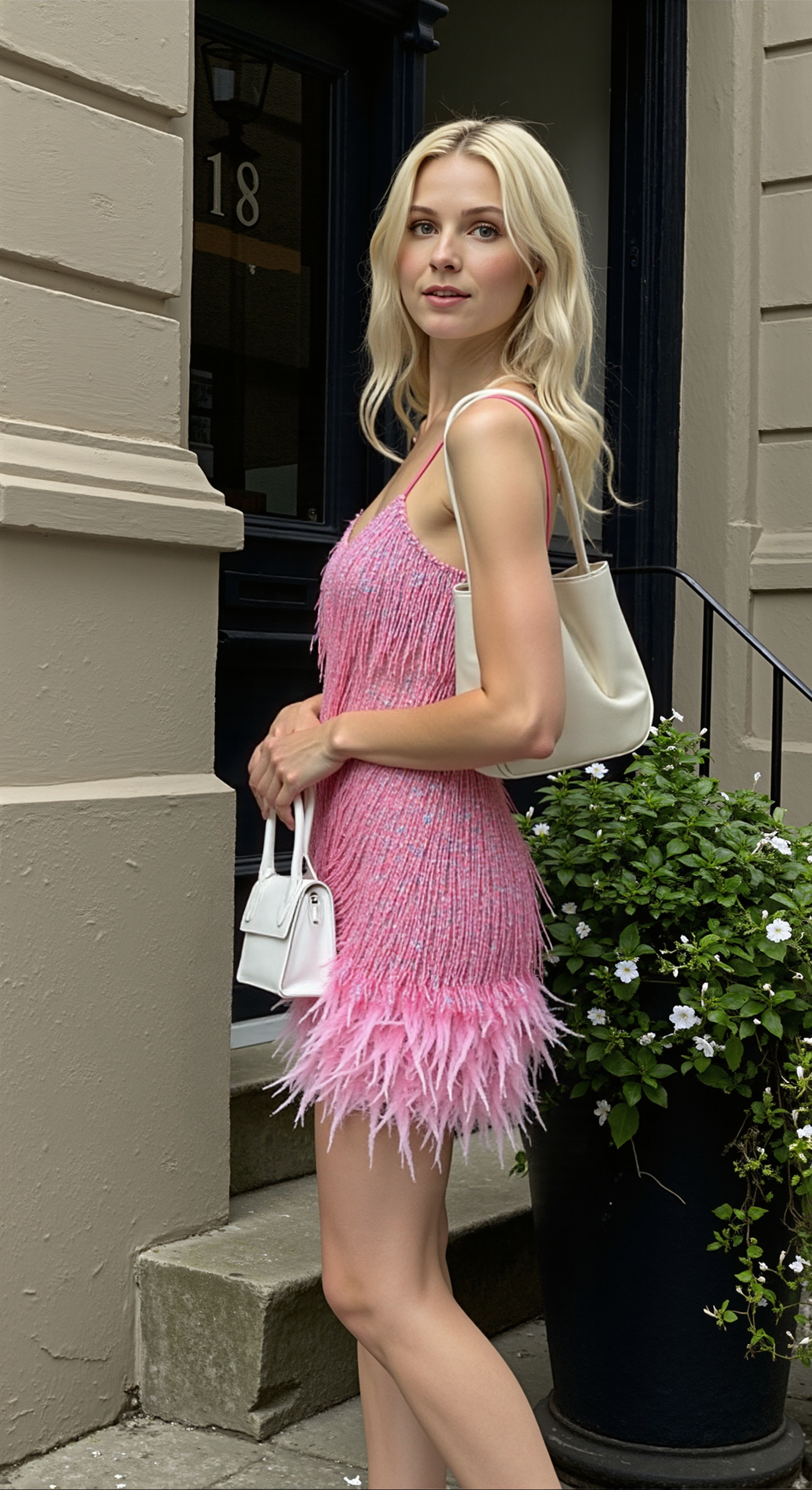 Samba | Sukienka Koktajlowa z Cekinami i Piórami | Elegancki Krój na Imprezy 1